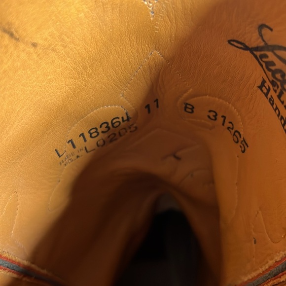 Men’s Lucchese ostrich boots - Picture 5 of 6